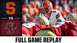 Syracuse vs Boston College Full Game Replay  2024 ACC Football [upl. by Carlson]