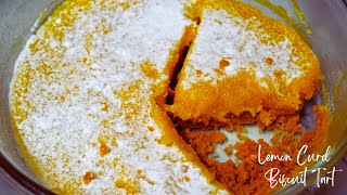 NoBake Lemon Tart Recipe  Easy Egg Yolk Dessert with Biscuit Base [upl. by Saravat]