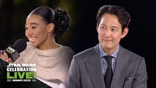 Amandla Stenberg and Lee JungJae from The Acolyte  Star Wars Celebration LIVE 2023 [upl. by Terina]