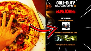 How to UNLOCK ALL PAPA JOHNS REWARDS in Black ops 6 [upl. by Ardnaid]