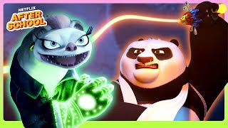 Pos Battles for Tianshang Weapons ⚔️ Kung Fu Panda The Dragon Knight  Netflix After School [upl. by Ekusoyr]