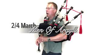 Men Of Argyll  MacRae bagpipes SL10 Unfortunately unknown short electronic noise 4 part 2 time [upl. by Sass]