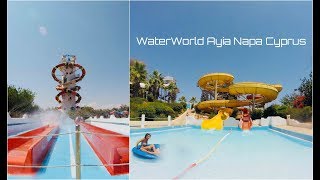 WaterWorld Ayia Napa Cyprus All Slides [upl. by Mayeda]