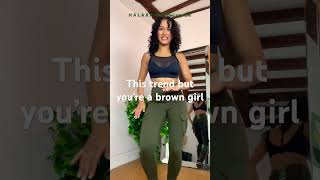 This trend but you’re a brown girl ft Halara outfits halara activewear halaradress [upl. by Vernor]