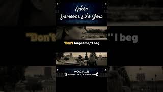 Someone Like You  Adele Karaoke Songs Lyrics With Vocals shorts [upl. by Malley]