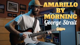 Amarillo by Morning  George Strait  Fingerstyle guitar cover [upl. by Eynaffit19]