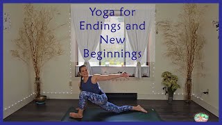 Yoga for Endings and New Beginnings  a 40minute fiery full body intermediate yoga flow [upl. by Ayotahs]