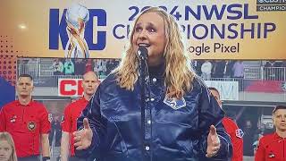 National Anthem Melissa Etheridge 2024 NWSL Championship Final [upl. by Sula]