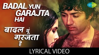 Badal Yun Garajta Hai with lyrics  Lata Mangeshkar Shabbir Kumar  Betaab  Sunny DeolAmrita [upl. by Hinson158]