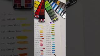 Brustro watercolor swatchesunboxing [upl. by Zoes]