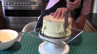 How to ganache a cake using the upside down method by Lets Eat Cake [upl. by Hairym160]