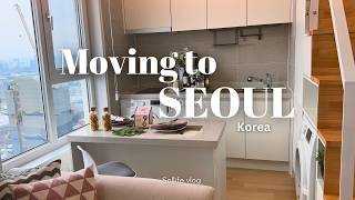 Moving to Seoul Korea  Apartment hunting 12 House tours Snowy Days Cafe hopping  VLOG [upl. by Rehpotisrhc]