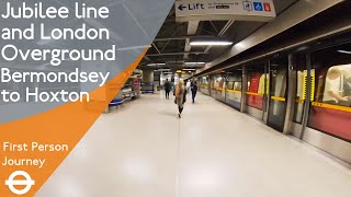 London Underground amp Overground First Person Journey  Bermondsey to Hoxton [upl. by Eicirtap]