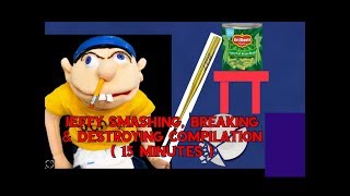 Jeffy SMASHING BREAKING amp DESTROYING THINGS  15 MINUTE COMPILATION [upl. by Teodoro]