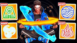 PEGUEI TODOS OS PODERES DO AVATAR NO FORTNITE [upl. by Bowler]