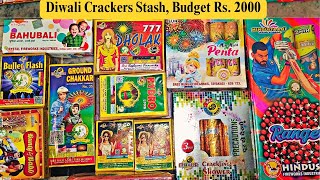 Diwali Crackers Stash Under 2000  Diwali Collection  Diwali Crackers Stash video [upl. by Candra]