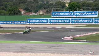 2014 WSBK Misano  Race 1 highlights [upl. by Reppep]