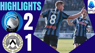 ATALANTAUDINESE 21  HIGHLIGHTS  Atalanta secure comeback win  Serie A 202425 [upl. by Htir]