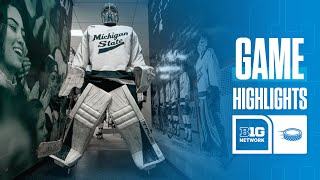 Notre Dame at Michigan State  Highlights  Big Ten Hockey  11152024 [upl. by Lednor]