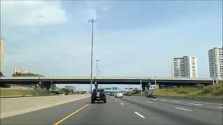 Timelapse from Mississauga ON to Oshawa ON on Hwy 401 [upl. by Eenerb]