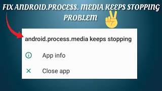 Fix androidprocessmedia Keeps Stopping Problem TECH SOLUTIONS BAR [upl. by Eerolam]