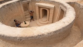 Building Most Fantastic Underground House By Craftsmanship All Part1 and Part2 [upl. by Yrannav]