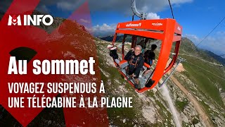 Voyagez suspendus à une télécabine à La Plagne [upl. by Anilos]