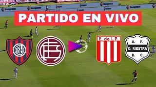 🔴 SAN LORENZO vs LANUS conexión ESTUDIANTES LP vs DEPORTIVO RIESTRA  LIGA PROFESIONAL  EN VIVO [upl. by Nauwaj798]