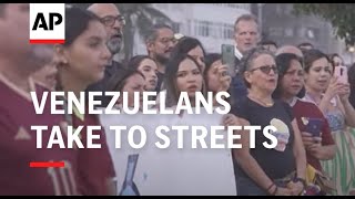 Venezuelans around Latin America take to streets to protest election result [upl. by Ragas]