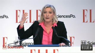 ELLE Présidentielle 2012  Marine Lepen  quotOui à lIVG non à celles qui en abusent quot [upl. by Sheedy]