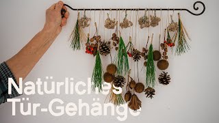 DIY TürWandGehänge Perfekte Dekoration für eine weihnachtliche Atmosphäre im Eingangsbereich 🕯️🎄 [upl. by Divd]