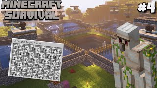 I BUILD AN ULTIMATE IRON FARM IN MINECRAFT MINECRAFT Part4 [upl. by Eimarej813]