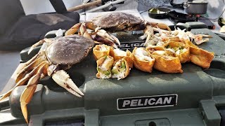 Was I a Victim of Poachers Catch and Cook Dungeness Crab  MOUTH WATERING Unique Recipe [upl. by Cressi]