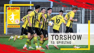 Torshow 13 Spieltag LOTTO Hessenliga 202425 [upl. by Aisorbma106]