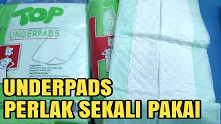 REVIEW UNDERPADS‼️ PERLAK UNTUK BAYI LANSIA amp ORANG SAKIT‼️ [upl. by Hansiain]