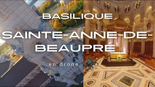 Basilique de SaintAnneDeBeaupré en drone [upl. by Aurilia]