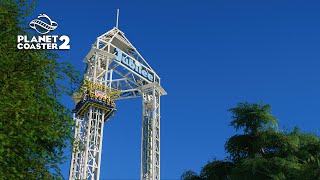 Planet Coaster 2  Custom Drop Tower [upl. by Willcox115]