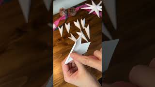 Lets make paper stars ornaments for a christmas garland inspired by the STRÅLA star lights diy [upl. by Azne]