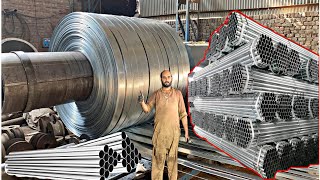 Amazing Manufacturing process of stainless steel pipe  Factory Manufacturing process [upl. by Izzy]