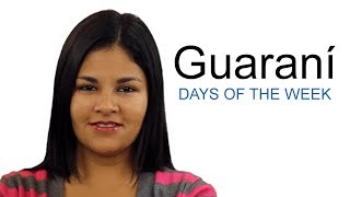 Learn Guaraní  Days of the Week [upl. by Fanchie378]