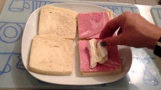 Faire un croque monsieur au chèvre  Sandwich grillé [upl. by Addiego]