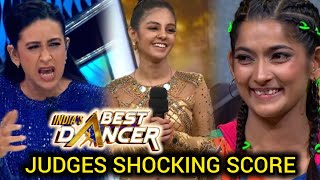 😰 Indias Best Dancers Season 4 Judges Score  Vartika jha and Saumya kamble Karishma Kapoor [upl. by Normand398]