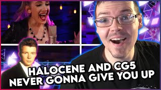 StrikingBlue Reacts Halocene Featuring CG5  Never Gonna Give You Up Cover [upl. by Gahan]