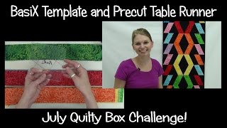 How to Make a Table Runner Quilt with Precut Fabrics  Easy Quilting Tutorial with Leah Day [upl. by Asilrahc]