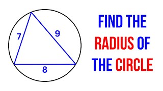 Triangle inscribed in a circle  3 Different Methods to Find the Radius of the Circle [upl. by Tallula]