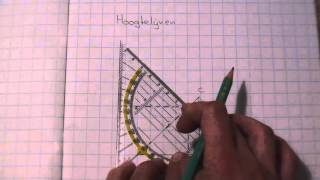Wiskunde loodlijnen in een driehoek tekenen [upl. by Grewitz187]