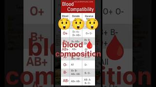 Blood composition  in blood  🩸🧐shorts viralshortvideos bloodstrike bloodborne bloodpressure [upl. by Tak]