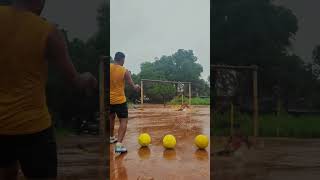 GOALKEEPER TRAINING  ⚽️ rainyday goalkeeper practice football love shortsfeed shorts short [upl. by Sokairyk244]