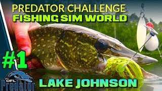 Fishing Sim World Predator Challenge Lake Johnson 1 [upl. by Akihsay857]