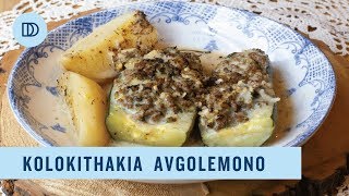 GREEK Stuffed Zucchini Avgolemono in a Lemony Sauce [upl. by Girish]